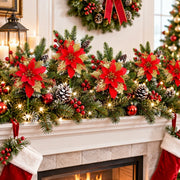 5-Piece Christmas Poinsettia Floral Arrangement