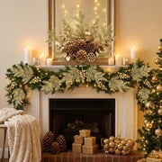20-Piece Glitter Christmas Branch Stem Collection