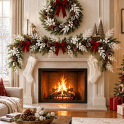 20-Piece Glitter Christmas Branch Stem Collection