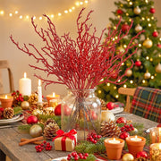 Glitter Branch Stem Bouquet – 10-Piece Set