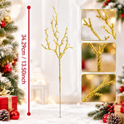 Glitter Branch Stem Bouquet – 10-Piece Set
