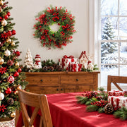 Red Berry Christmas Door Wreath