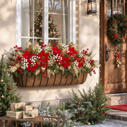 21-Piece Red and Gold Poinsettia Holiday Bouquet
