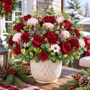 Artificial Holiday Floral Arrangement Collection