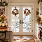 Christmas Ornament Door Wreath with Bells