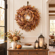 Fall Corn Husk Leaf Wreath Collection