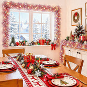 6-Piece Iridescent Christmas Tinsel Garland Set