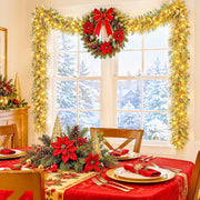 6-Piece Iridescent Christmas Tinsel Garland Set