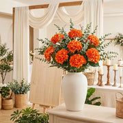 Orange Hydrangea & Eucalyptus Fall Floral Set