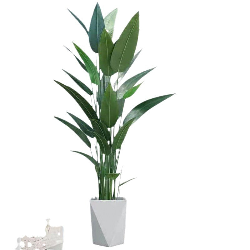 Nordic traveler banana bird of paradise potted plant large anti-authentic plant decoration fake tree green plant indoor living room floor-standing decoration