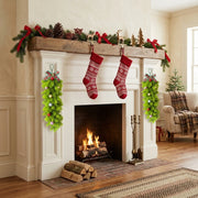 Christmas Cedar Teardrop Swag – Set of 2
