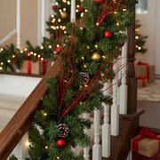 Red Berry Decorative Branch Stem Set