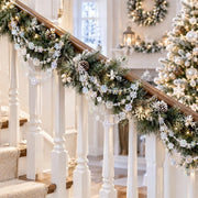 6-Piece Crystal Snowflake Hanging Garland Set