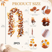 Fall Eucalyptus & Fern Garlands – Set of 2