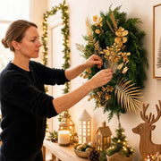30-Piece Gold Christmas Floral Stem Sets