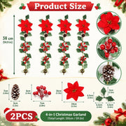 Artificial Christmas Hanging Stem Set