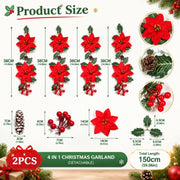 Artificial Christmas Hanging Stem Set