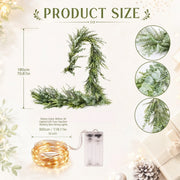 4-Piece Norfolk Pine Christmas Greenery Garland Set