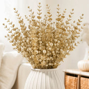 Gold Glitter Berry Christmas Floral Stem Set – 56 Pcs