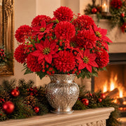 17-Piece Red Velvet Ball Christmas Floral Bouquet