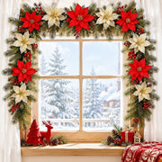 100-Piece Poinsettia Christmas Floral Craft Kit