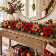 100-Piece Poinsettia Christmas Floral Craft Kit