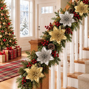 100-Piece Poinsettia Christmas Floral Craft Kit