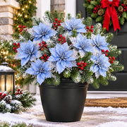 5-Piece Christmas Poinsettia Floral Arrangement