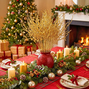 Glitter Branch Stem Bouquet – 10-Piece Set