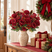 Artificial Holiday Floral Arrangement Collection