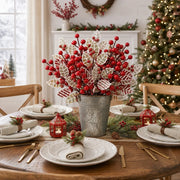 9-Piece Gingerbread Christmas Tree Pick Set