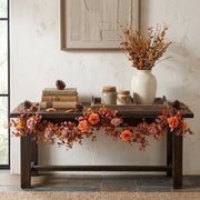 Orange Gypsophila Eucalyptus Fall Garland