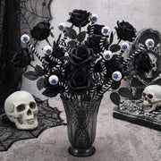 Gothic Black Rose & Purple Calla Lily Floral Set – 20pcs