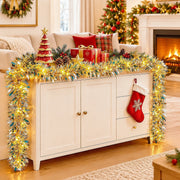 6-Piece Iridescent Christmas Tinsel Garland Set
