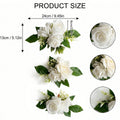 Cake Topper Flowers | 3PCS Pre-Made Floral Cake Decorations for Wedding Birthday Baptism Baby Shower