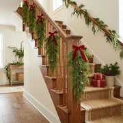 Christmas Pine and Holly Berry Teardrop Swag