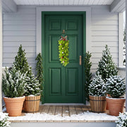 Christmas Cedar Teardrop Swag – Set of 2