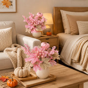 Pink Pumpkin and Maple Leaf Stems – 2 Pcs