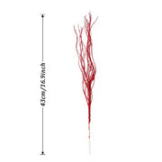 Red Berry Decorative Branch Stem Set