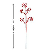 Red Berry Decorative Branch Stem Set