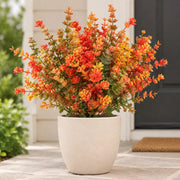 Orange Fall Eucalyptus Floral Stems – Set of 12