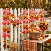 Fall Maple Leaf Hanging Garlands – Set of 4