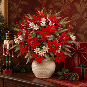 46-Piece Red, White and Silver Christmas Floral Stem Set