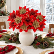 100-Piece Poinsettia Christmas Floral Craft Kit