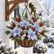 5-Piece Christmas Poinsettia Floral Arrangement