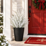 White Glitter Christmas Branch Stem