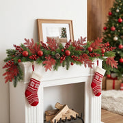 20-Piece Glitter Christmas Branch Stem Collection