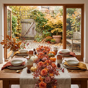 Orange Gypsophila Eucalyptus Fall Garland