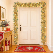 6-Piece Iridescent Christmas Tinsel Garland Set
