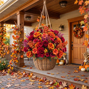 Fall Chrysanthemum and Rose Bouquet – Set of 4